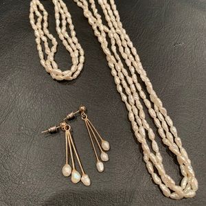 Fresh water pearl set